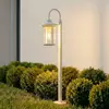 Lindby Wegeleuchte Zayn, weiß, Glas, Höhe 109 cm, IP65