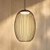 Lucande LED-Außenhängeleuchte Richi, schwarz, Ø35cm, dimmbar