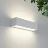 Lucande LED-Außenwandlampe Lengo, 25cm, weiß, up/down, 3000K