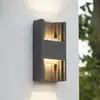 Lindby LED-Außenwandleuchte Aurali, 2-flg., schwarz, IP65