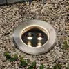 Arcchio LED-Bodeneinbauspot Thentos, Ø 12 cm 40° nickel IP67