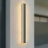 Lucande LED-Außenwandlampe Ilora, schwarz, 100 cm, CCT, IP65