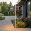 Lucande LED-Außenleuchte Akito, weiß, Höhe 260 cm, IP54