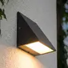 Lindby LED-Außenwandleuchte Triava, schwarz, Aluminium, IP65