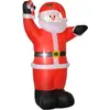 HOMCOM Aufblasbar Weihnachtsdeko, 2,4 m Weihnachtsmann mit LED-Beleuch...
