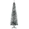HOMCOM Künstlicher Weihnachtsbaum 225 cm Bleistift Kiefernbaum mit Sch...