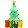 HOMCOM Aufblasbare Weihnachtsdekoration mit LED-Licht, Geschenken, 150...