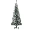 HOMCOM Künstlicher Weihnachtsbaum 180 cm Bleistift Kiefernbaum mit Sch...