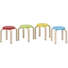 HOMCOM 4er Set Esszimmerhocker Stapelhocker Runde Hocker, Küchenhocker...