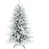 HOMCOM Künstlicher Weihnachtsbaum, 150cm Christbaum mit Schnee, 1162 Z...