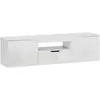 HOMCOM TV Schrank Lowboard mit 2 Türen, Schublade, 160 cm lang Fernseh...