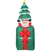 Outsunny 160-213 cm Aufblasbarer Weihnachtsdekoration Beweglicher Weih...