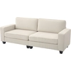 HOMCOM 3-Sitzer Sofa, Couch mit Armlehnen, Rückenkissen, Wohnzimmersof...