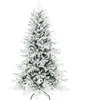 HOMCOM Künstlicher Weihnachtsbaum, 180cm Christbaum mit Schnee, 1815 Z...