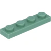 Lego® 1x4 Platte 3710 - 100 Stück Sandgrün