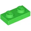 Lego® 10x 1x2 Platten 3023 - Plate Hellgrün - Bright Green