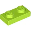 Lego® 100x 1x2 Platten 3023 - Plate Lime - Lime