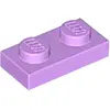 Lego® 100x 1x2 Platten 3023 - Plate Mittleres Lavendel - Medium Lavend...