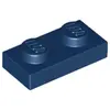 Lego® 100x 1x2 Platten 3023 - Plate Dunkelblau - Dark Blue