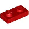 Lego® 100x 1x2 Platten 3023 - Plate Rot - Red