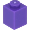 Lego® 50 Stück 3005 Stein Brick 1x1 Part Basic Steine 50 Dunkles Lila
