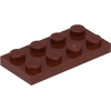 Lego® 100 Stück 3020 Platten Plates 2x4 Part Basic 100 Rotbraun