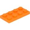 Lego® 10 Stück 3020 Platten Plates 2x4 Part Basic 10 Orange