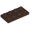 Lego® 10 Stück 3020 Platten Plates 2x4 Part Basic 10 Dunkelbraun