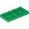 Lego® 10 Stück 3020 Platten Plates 2x4 Part Basic 10 Grün
