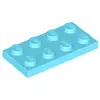 Lego® 1 Stück 3020 Platten Plates 2x4 Part Basic 1 Mittleres Azurblau
