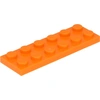 Lego® 2x6 Platte 3795 - 250 Stück Orange