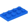 Lego® 100 Stück 3020 Platten Plates 2x4 Part Basic 100 Blau