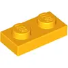 Lego® 50x 1x2 Platten 3023 - Plate Helles Hellorange - Bright Light Or...