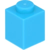 Lego® 10 Stück 3005 Stein Brick 1x1 Part Basic Steine 10 Mittleres Azu...