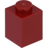 Lego® 100 Stück 3005 Stein Brick 1x1 Part Basic Steine 100 Dunkelrot