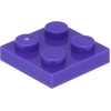 Lego® 2x2 Platten 3022 - 250 Stück Dunkles Lila
