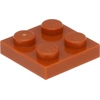 Lego® 2x2 Platten 3022 - 250 Stück Dunkles Orange