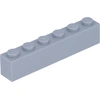 Lego® 10 Stück 3009 Stein Brick 1x6 Part Basic Steine 10 Helles Bläuli...