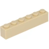 Lego® 10 Stück 3009 Stein Brick 1x6 Part Basic Steine 10 Beige
