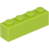 Lego® 50 Stück 3010 Stein Brick 1x4 Part Basic Steine 50 Lime