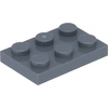 Lego® 2x3 Platten 3021 - 250 Stück Dunkelgrau
