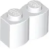 LEGO Einzelstein 1x2 Pallisade Weiß 1 Stück, kompatibel mit LEGO Syste...