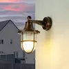 Licht-Erlebnisse Außenleuchte Wand Garten Hof IP64 in Kupfer antik E27...