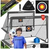 KESSER Fußballtor Set mit Tragetasche, Heringen, Zielscheibe, Hütchen ...