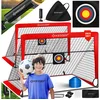 KESSER Fußballtor Set mit Tragetasche, Heringen, Zielscheibe, Hütchen ...