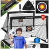 KESSER Fußballtor Set mit Tragetasche, Heringen, Zielscheibe, Hütchen ...