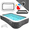 KESSER Schwimmbecken, Aufblasbarer Pool Familienpool für Kinder und Er...