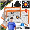 KESSER Fußballtor Set mit Tragetasche, Heringen, Zielscheibe, Hütchen ...