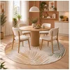 Pergamon Designteppich Designer Teppich Faro Tropical Blätter Rund, Re...
