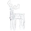 BELIANI Outdoor LED Weihnachtsbeleuchtung Weiß Metall 94 cm Animiert i...